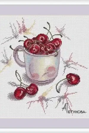 Sweet Summer. Cherry Cross Stitch Pattern Holiday Sale