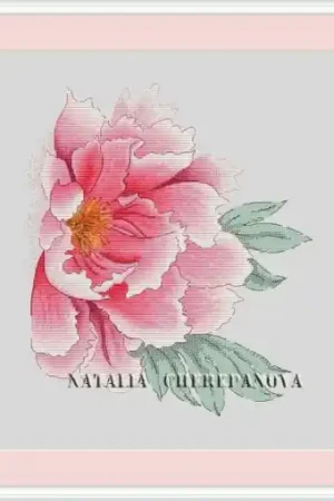 Big Sale Bloomy Peony Cross Stitch Pattern
