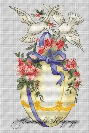 Easter Egg Cross Stitch Pattern Popular