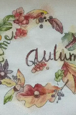 Autumn Watercolor Wreath Cross Stitch Pattern Must Have