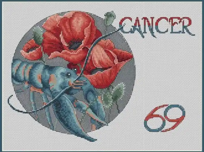 Fast Shipping Cancer Cross Stitch Pattern