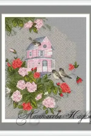 Final Sale Birds House Cross Stitch Pattern