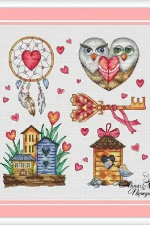 Hassle-Free Returns All About Love Cross Stitch Pattern
