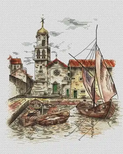Certified Pier Cross Stitch Pattern
