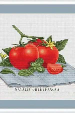 Budget Tomatoes Cross Stitch Pattern