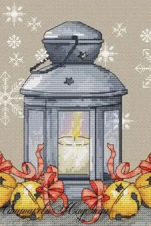 New Year's Lantern Cross Stitch Pattern Flash Sale