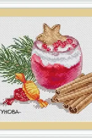 Christmas Dessert Cross Stitch Pattern Genuine