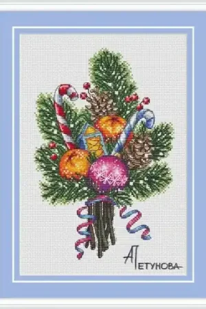 Christmas Bouquet Cross Stitch Pattern Secure Checkout