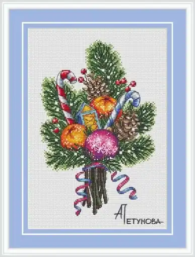 Christmas Bouquet Cross Stitch Pattern Secure Checkout
