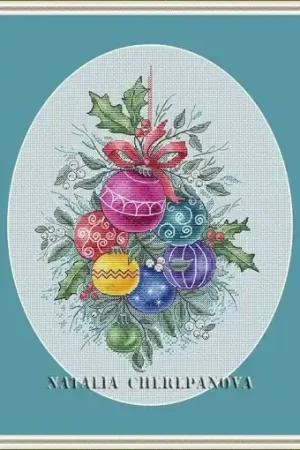 Christmas Decorations Cross Stitch Pattern Holiday Sale