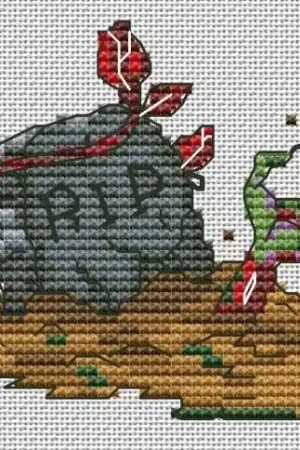 Worldwide Shipping Tomb Cross Stitch Pattern