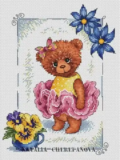 Best Choice Bear Mary Cross Stitch Pattern