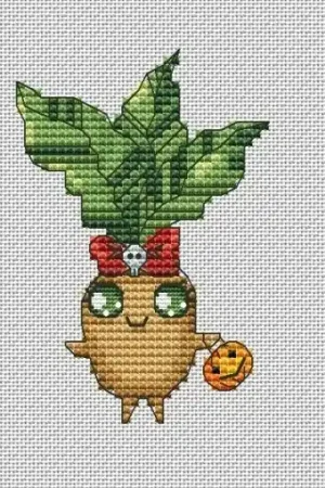 Worldwide Shipping Mandrake Cross Stitch Pattern