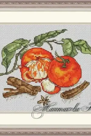 Limited Offer Tangerines with Cinnamon Cross Stitch Pattern
