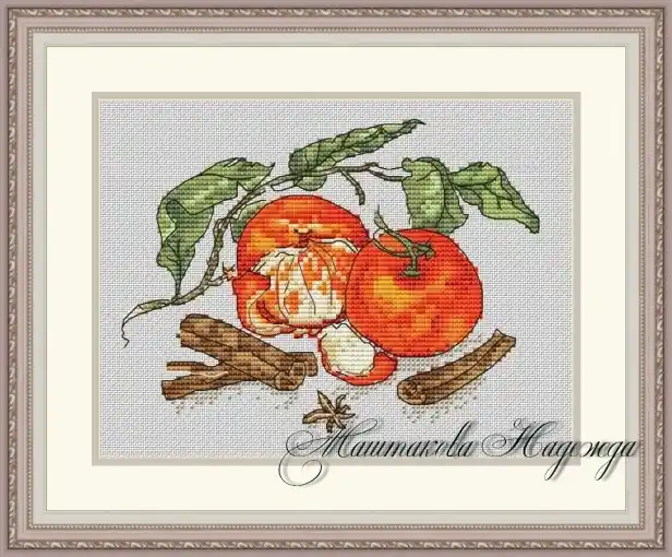 Limited Offer Tangerines with Cinnamon Cross Stitch Pattern