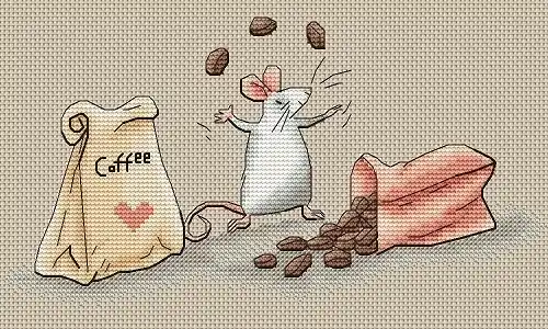 Favourite Coffee Cross Stitch Pattern Original