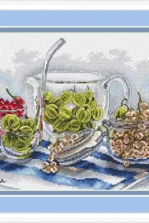 Gooseberry and Currant Cross Stitch Pattern Viral