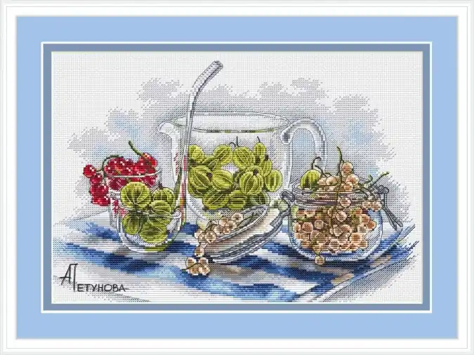 Gooseberry and Currant Cross Stitch Pattern Viral
