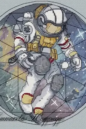 Cosmonaut Cross Stitch Pattern Must Have