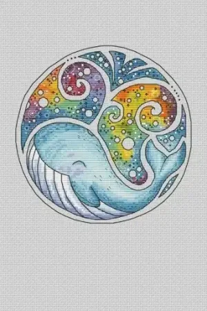 A Whale Cross Stitch Pattern While Supplies Last