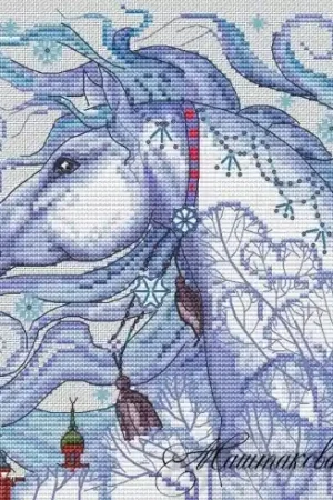 Latest Winter Horse Cross Stitch Pattern