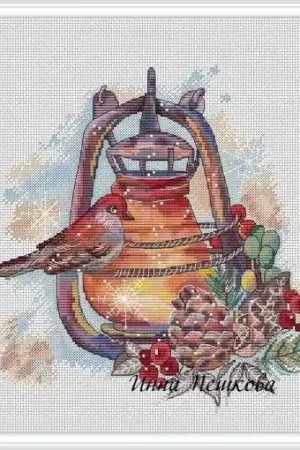 Winter Lamp Cross Stitch Pattern Trusted Brand