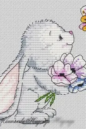 Cute Bunny Cross Stitch Pattern Holiday Sale