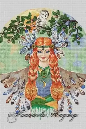 Buy Online Owl Girl Cross Stitch Pattern