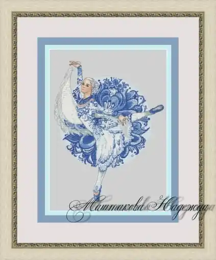 Hot Picks Gzhel Cross Stitch Pattern