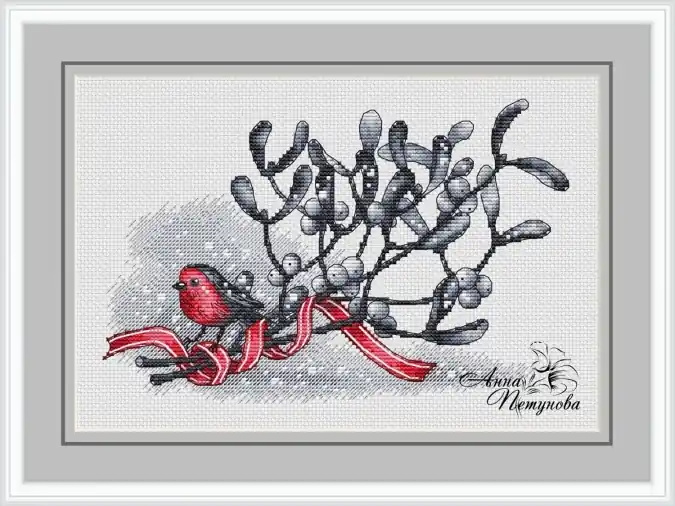 Cheap Mistletoe's Branch Cross Stitch Pattern