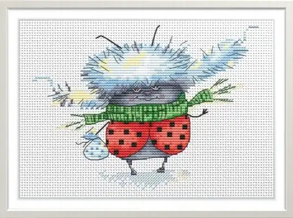 Markdown Ladybug Cross Stitch Pattern