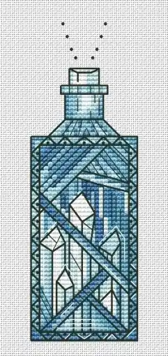 Authentic Blue Magic Phial Cross Stitch Pattern