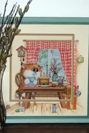 April Cross Stitch Pattern Next Day Delivery