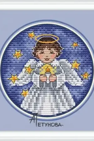 Little Angel Cross Stitch Pattern Secure Checkout