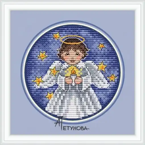 Little Angel Cross Stitch Pattern Secure Checkout