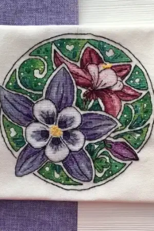Aquilegia Cross Stitch Pattern Best Price