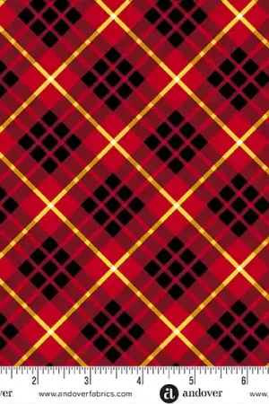 Andover – Iconic – A-1225-R Brick Tartan Hot Deal