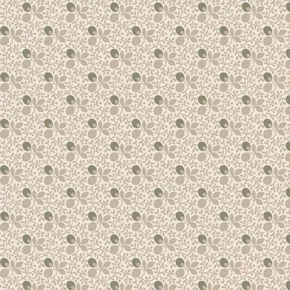 Authentic Marcus Fabrics – Floral Bouquet by Dolores Smith – Berry Vine R541205D Cream