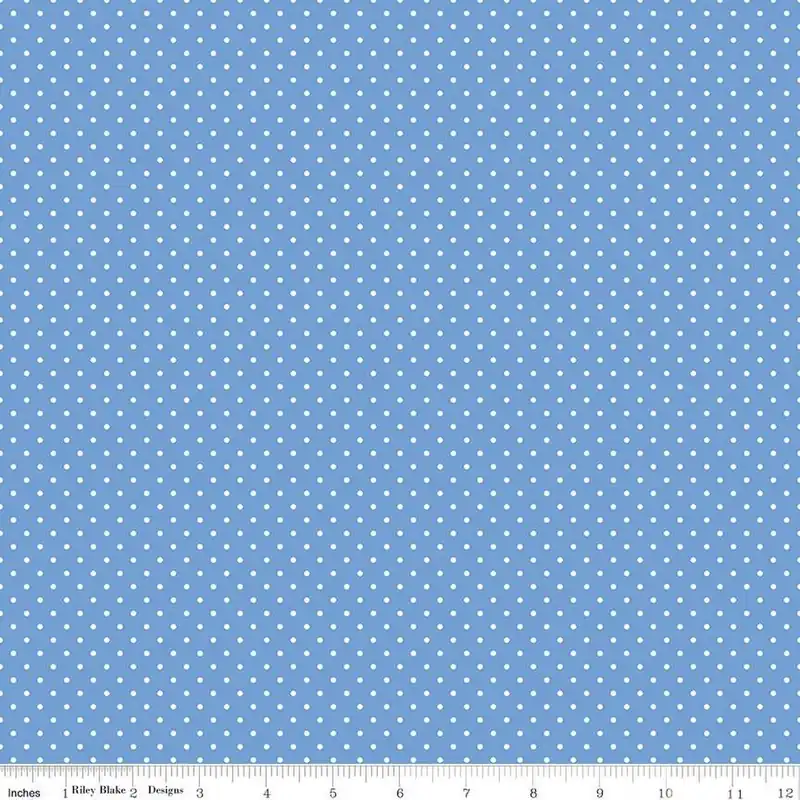 Riley Blake Basics Swiss Dot C670 Blueberry Premium