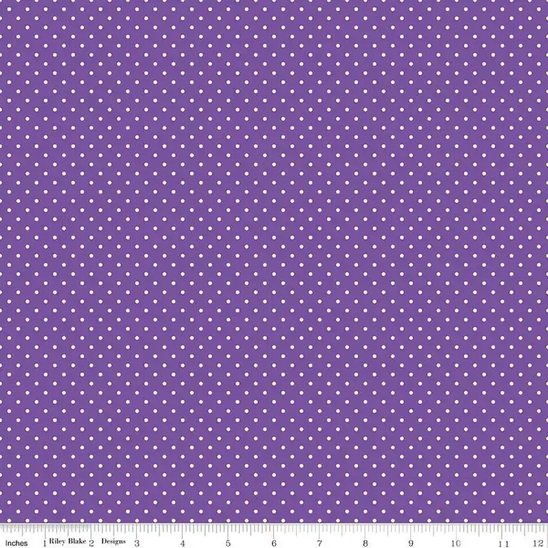 Genuine Riley Blake Basics Swiss Dot C670 Iris