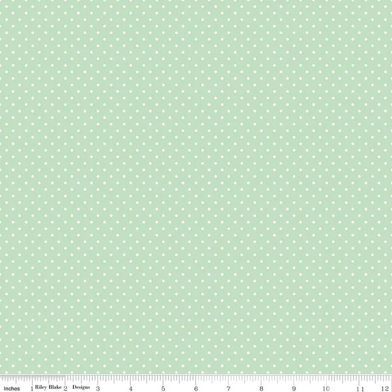 Buy Online Riley Blake Basics Swiss Dot C670 Sweet Mint