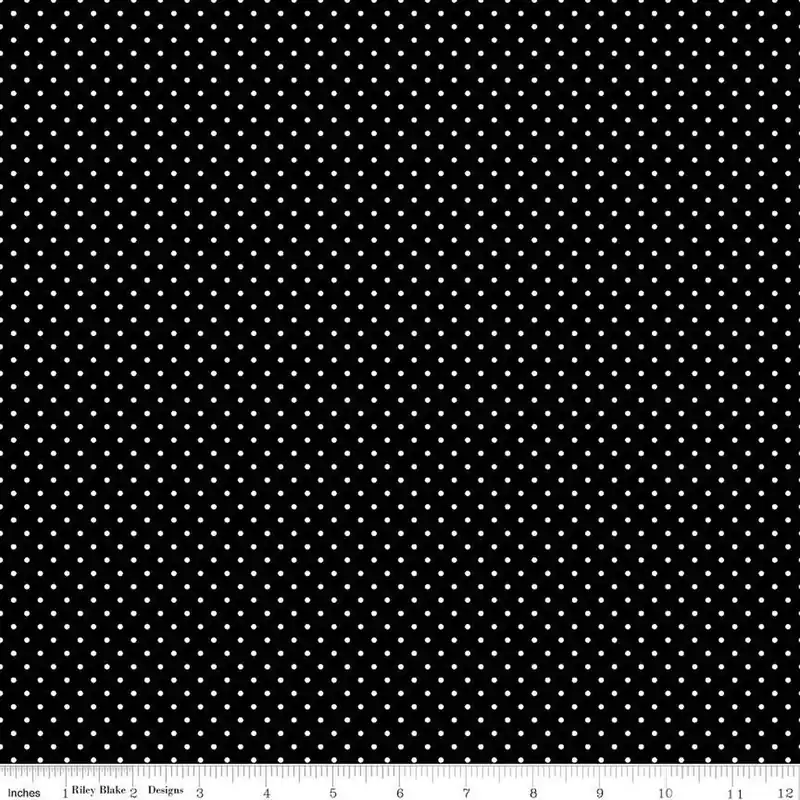 Riley Blake Basics Swiss Dot C670-110 Black Express Delivery