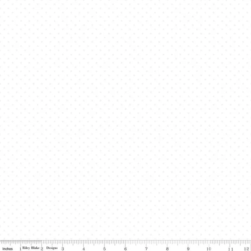 Buy Today Riley Blake Basics Swiss Dot C790-150 Tone-on-Tone White