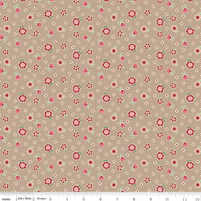 Factory Price Riley Blake C14391-TEADYE Mercantile – Nostalgic – Tea Dye