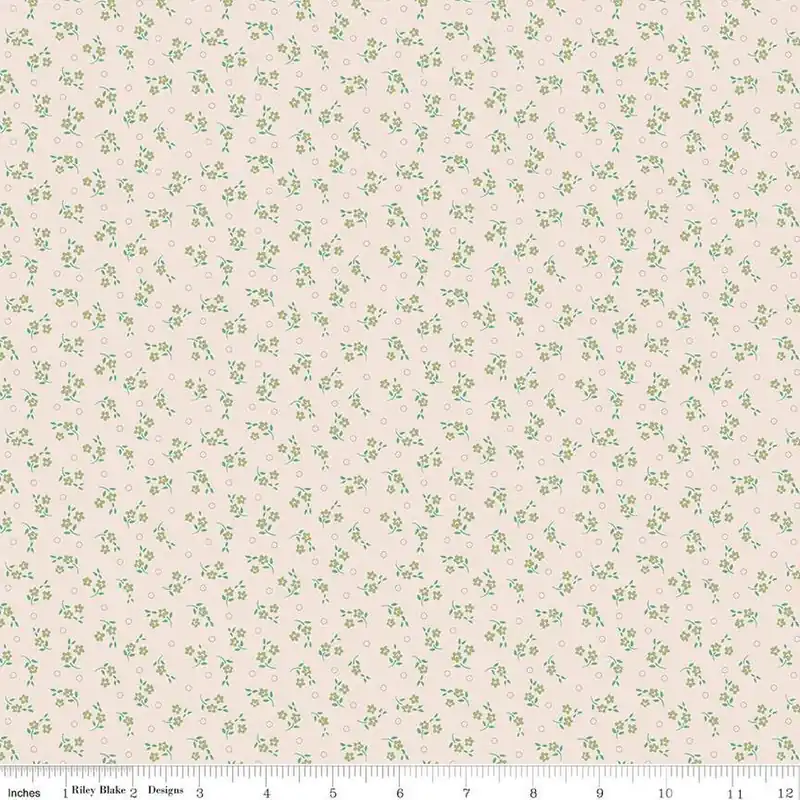 Holiday Sale Riley Blake C14403-LETTUCE – Mercantile – Delightful Background – Lettuce
