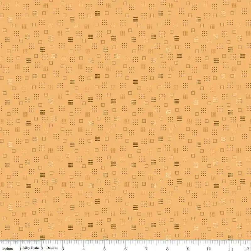Riley Blake C14653 Autumn Squares Marigold Instant Buy