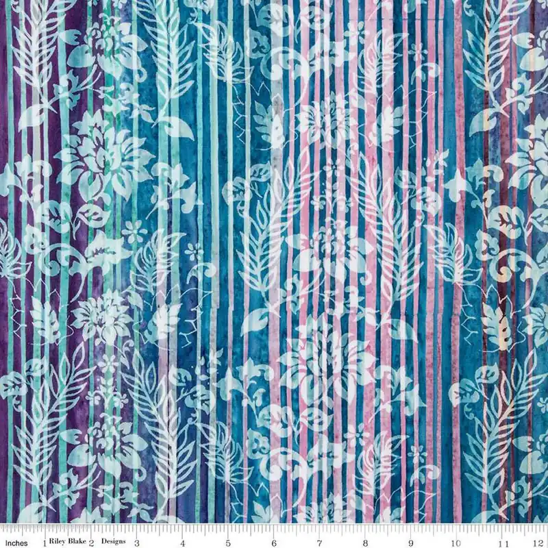 Riley Blake Expressions Batiks Express Yourself! Color Bands BT23027-284 Raspberry Jade Latest