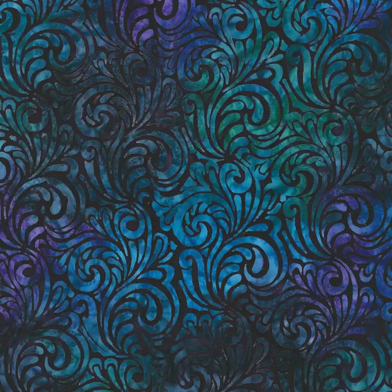 Hot Deal Robert Kaufman – Artisan Batiks: Paisley Bouquet AMD-22838-221 Aubergine