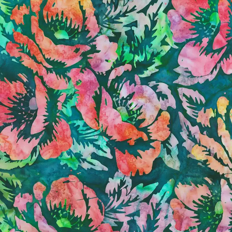 Robert Kaufman – Artisan Batiks: Wild Poppies SRK-22812-339 Malibu One Day Deal