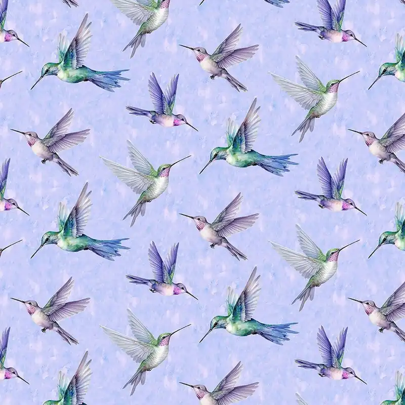Timeless Treasures Bird-CD3507 Multi Flying Hummingbirds Hassle-Free Returns